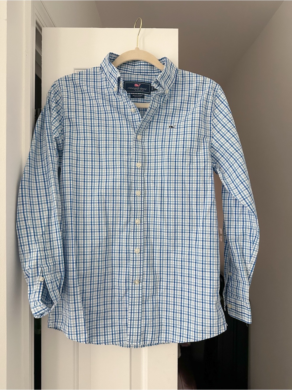 Vineyard Vines boys button down shirt size large (16) EUC